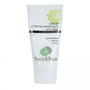Маска Nanoderm суперувлажняющая для лица с наносомами 55+