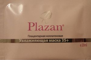 Плацентарная коллагеновая увлажняющая маска Плазан 35+