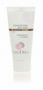 Ночной крем для лица с Наносомами 35+ Нанодерм-профи 